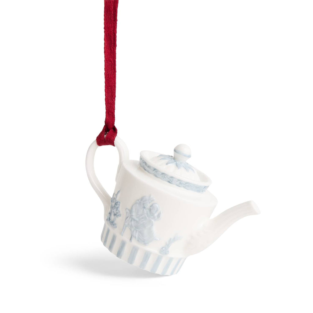 Host Ornament White & Blue