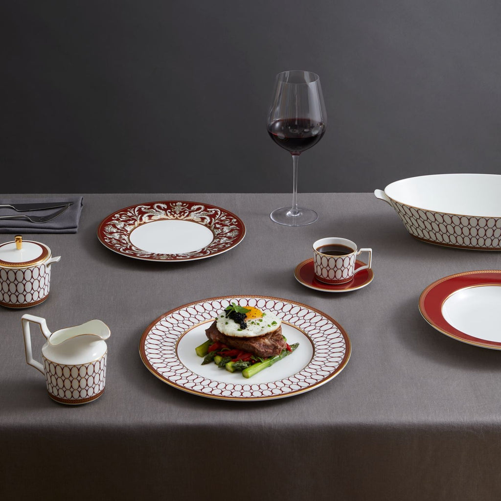Renaissance Red Rim Soup Bowl