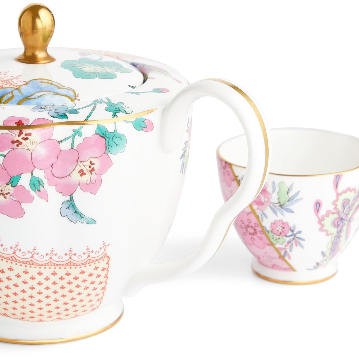 Butterfly Bloom 3 Piece Set: Teapot, Sugar Bowl and Cream Jug