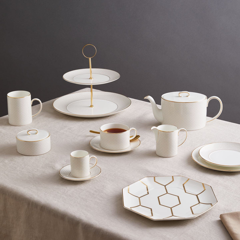 Gio Gold Teacup and Saucer