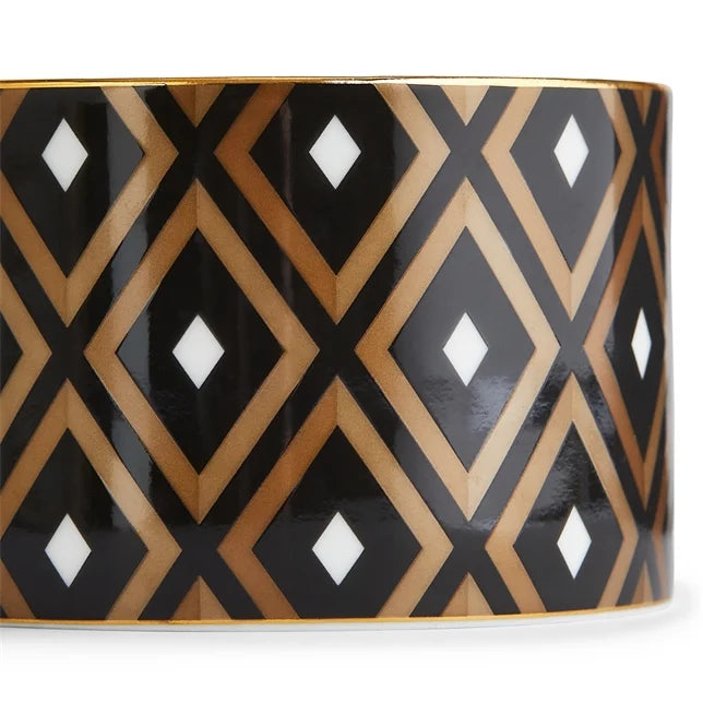Gio Gold Geometric Teacup and Saucer