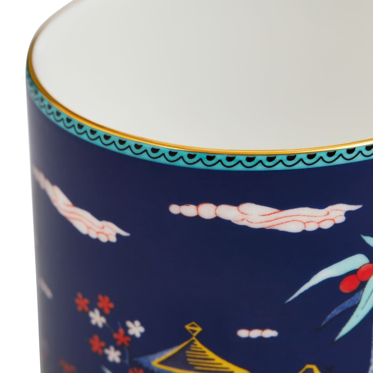 Wonderlust Large Blue Pagoda Mug