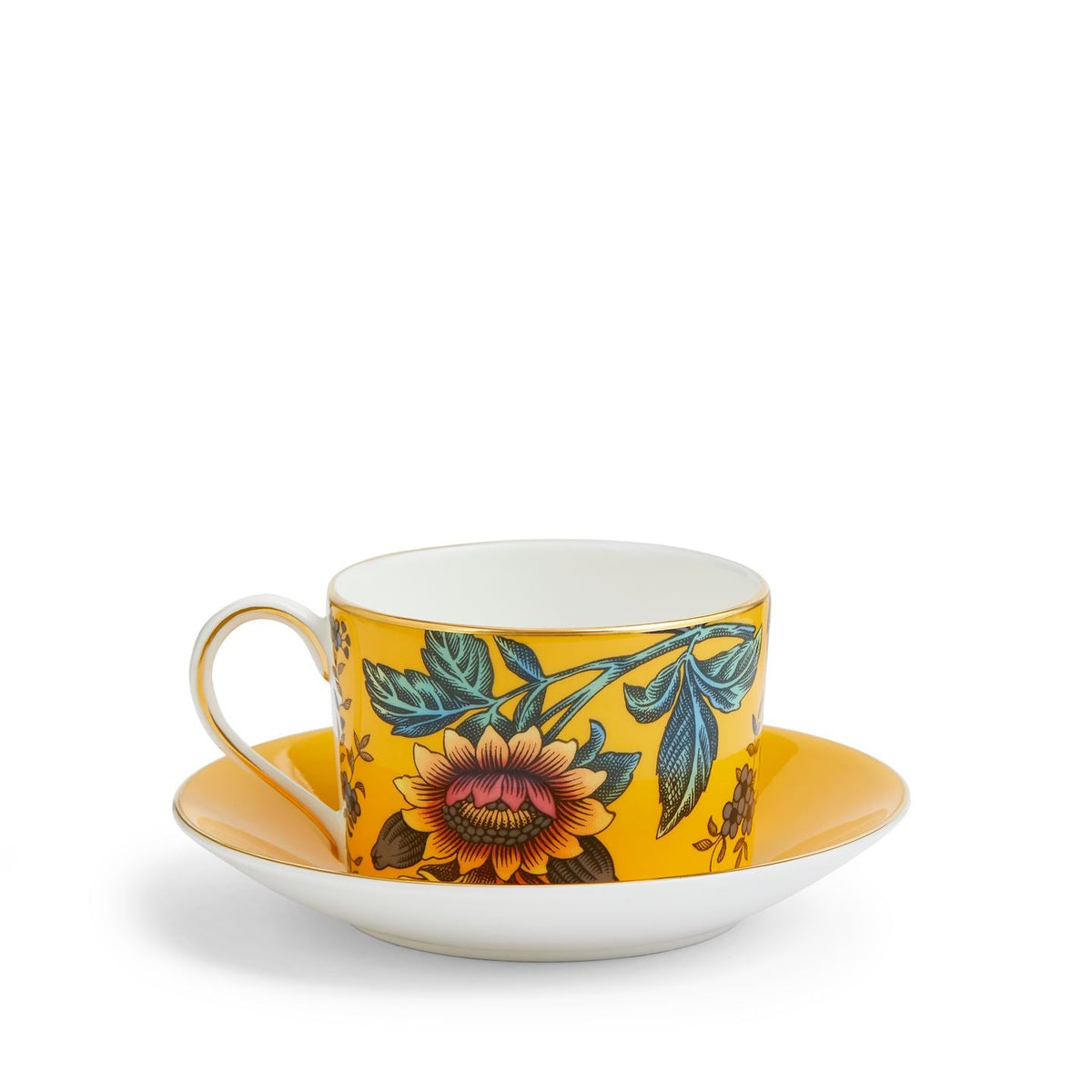 Wonderlust Yellow Tonquin Teacup & Saucer