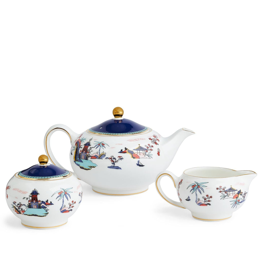 Wonderlust Blue Pagoda 3 Piece Set