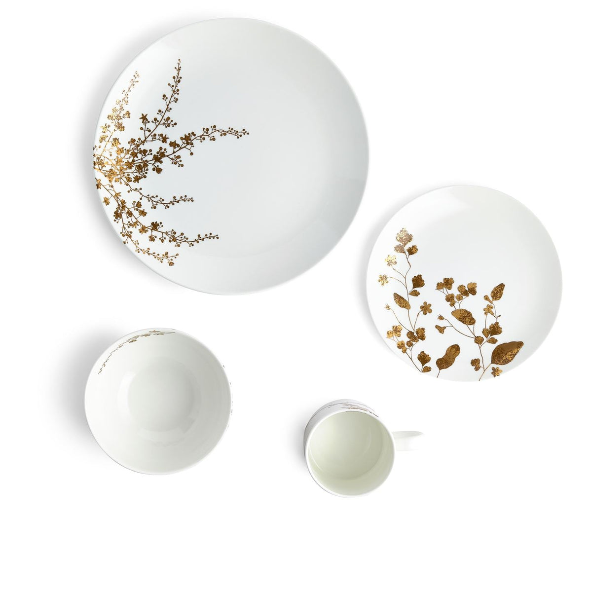 Vera Wang Jardin 4 Piece Dinner Setting