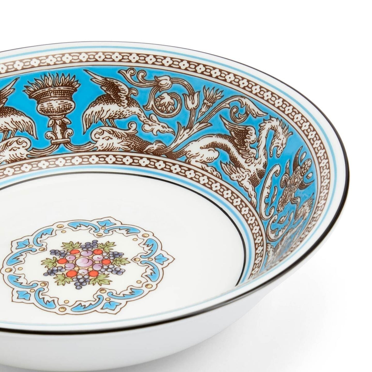 Florentine Turquoise Cereal Bowl Small