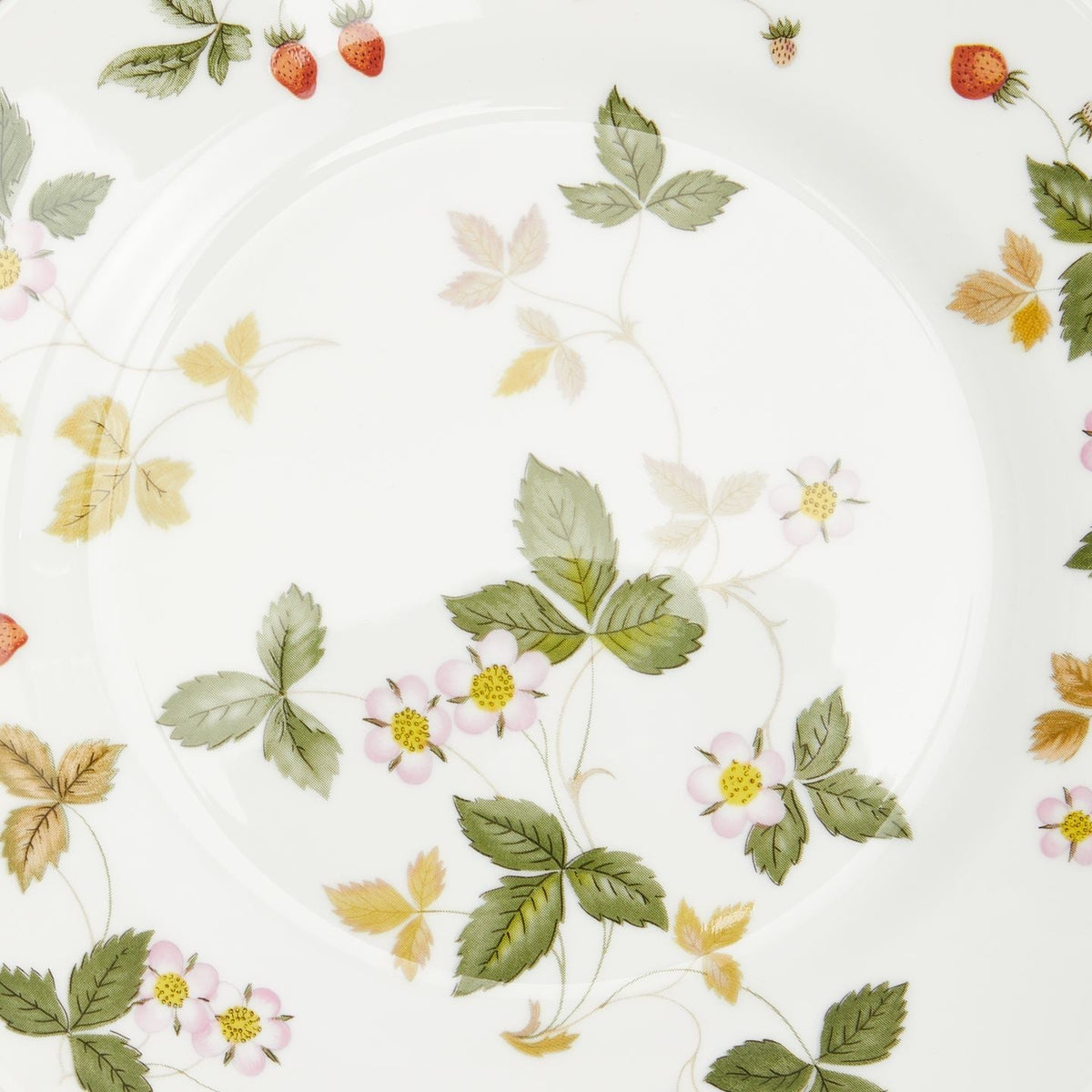 Wild Strawberry Gold Bread and Butter Plate