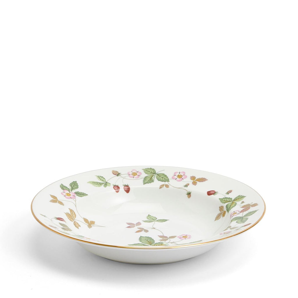 Wild Strawberry Gold Soup Bowl