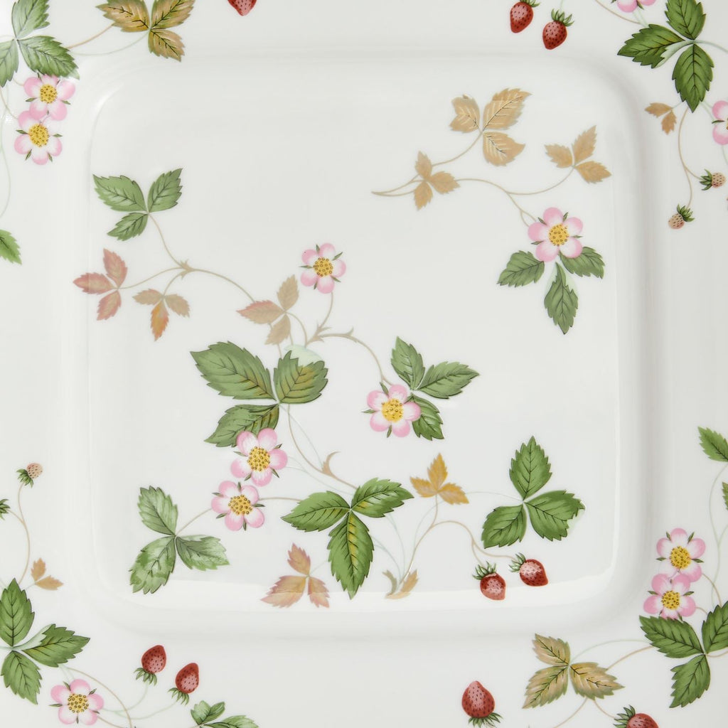 Wild Strawberry Gold Square Plate