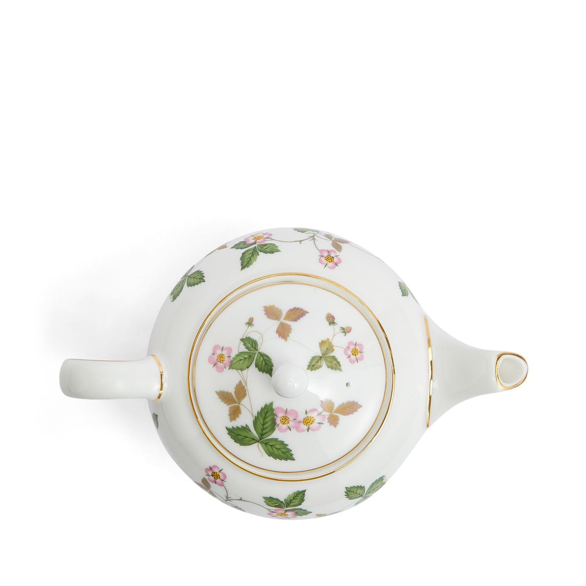 Wild Strawberry Gold Small Teapot
