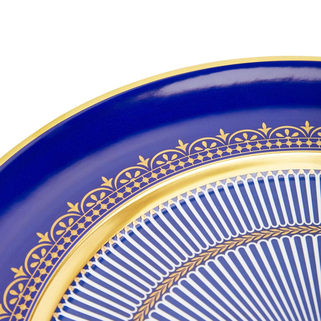 Anthemion Blue Charger Plate