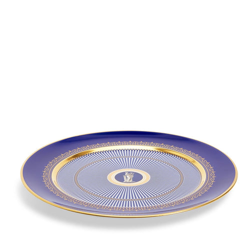 Anthemion Blue Charger Plate