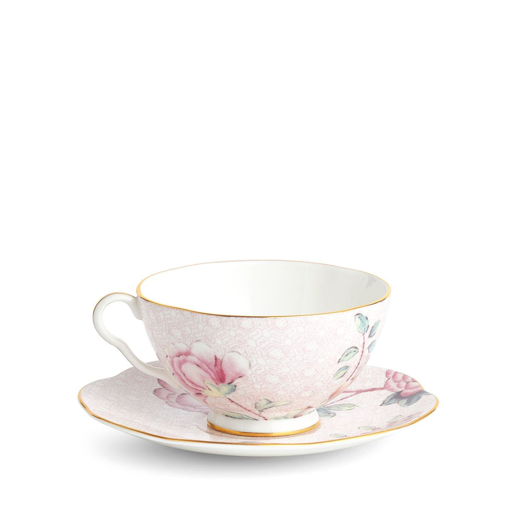 Cuckoo Pink Teacup and Saucer