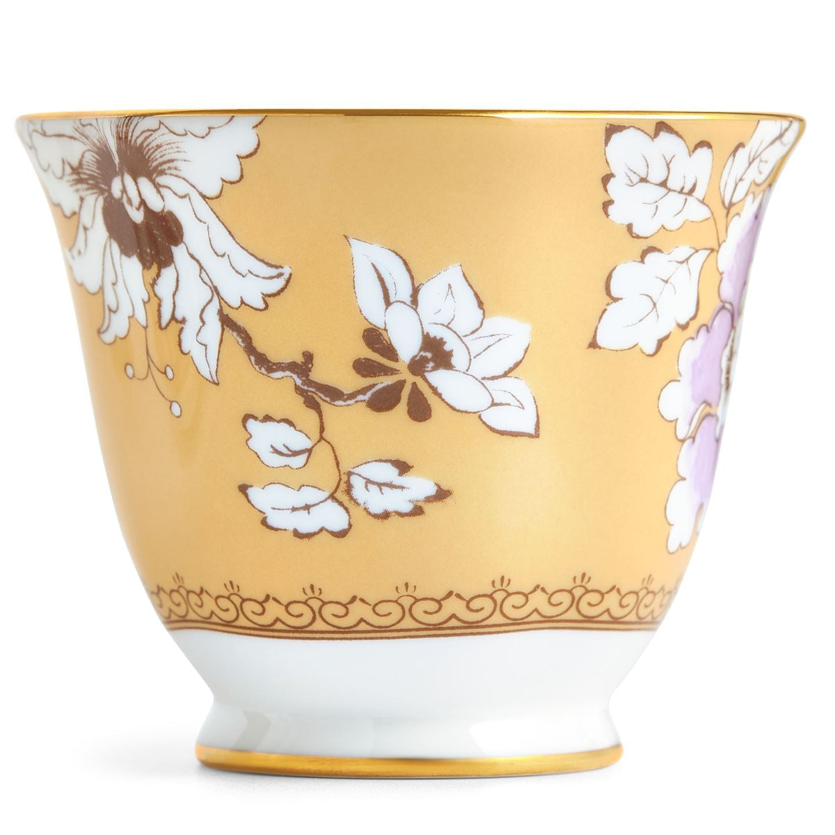 Butterfly Bloom Yellow Teacup and Saucer