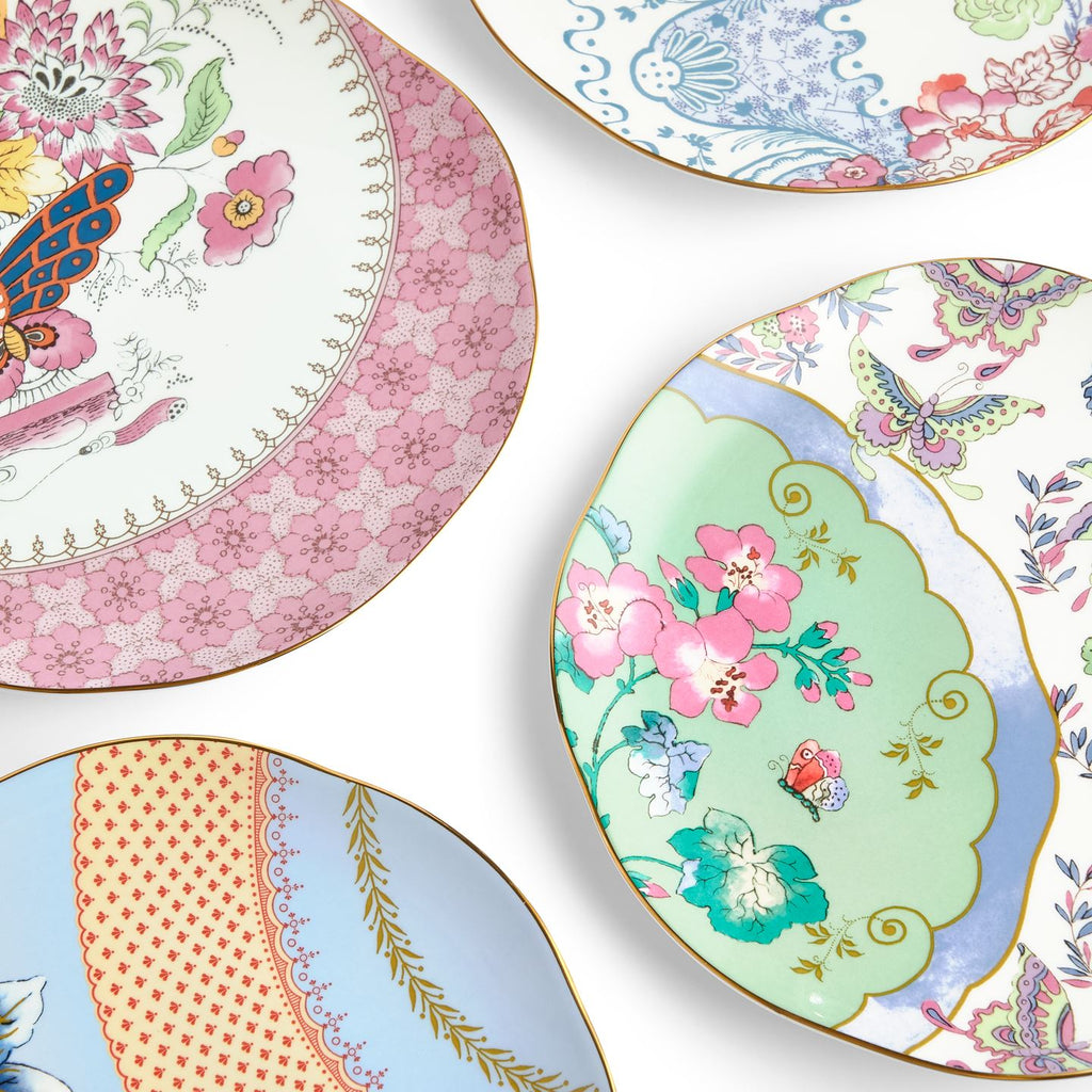 Butterfly Bloom Salad Plate , Set of 4