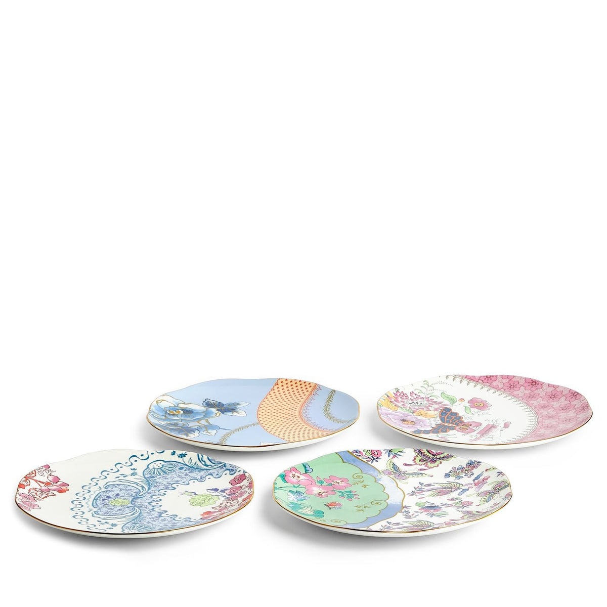 Butterfly Bloom Salad Plate , Set of 4