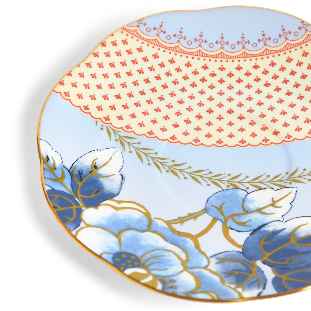 Butterfly Bloom Blue Teacup and Saucer