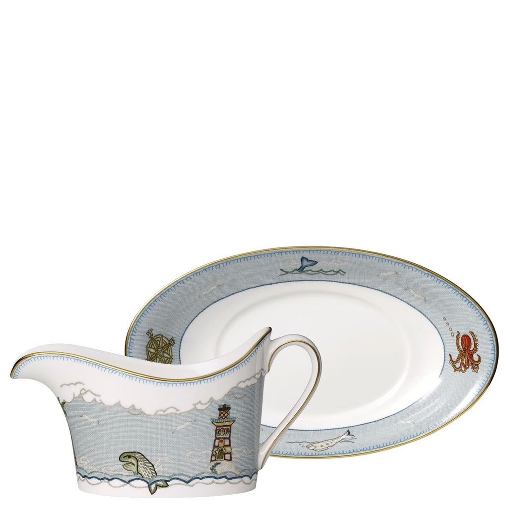 Sailor's Farewell Sauce Boat and Stand