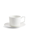 Intaglio Teacup and Saucer