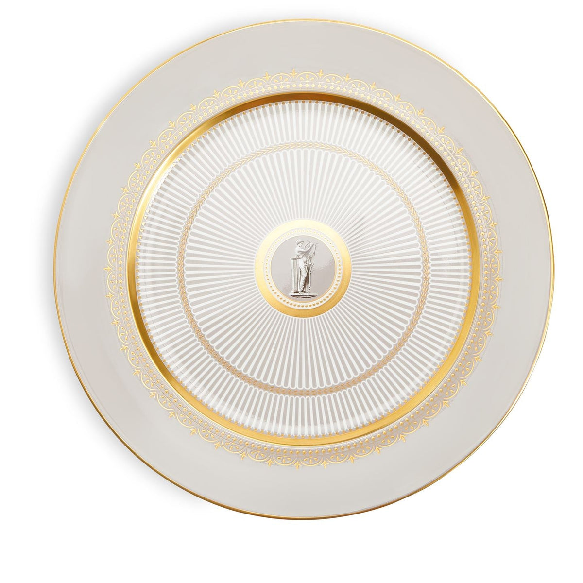 Anthemion Grey Charger Plate
