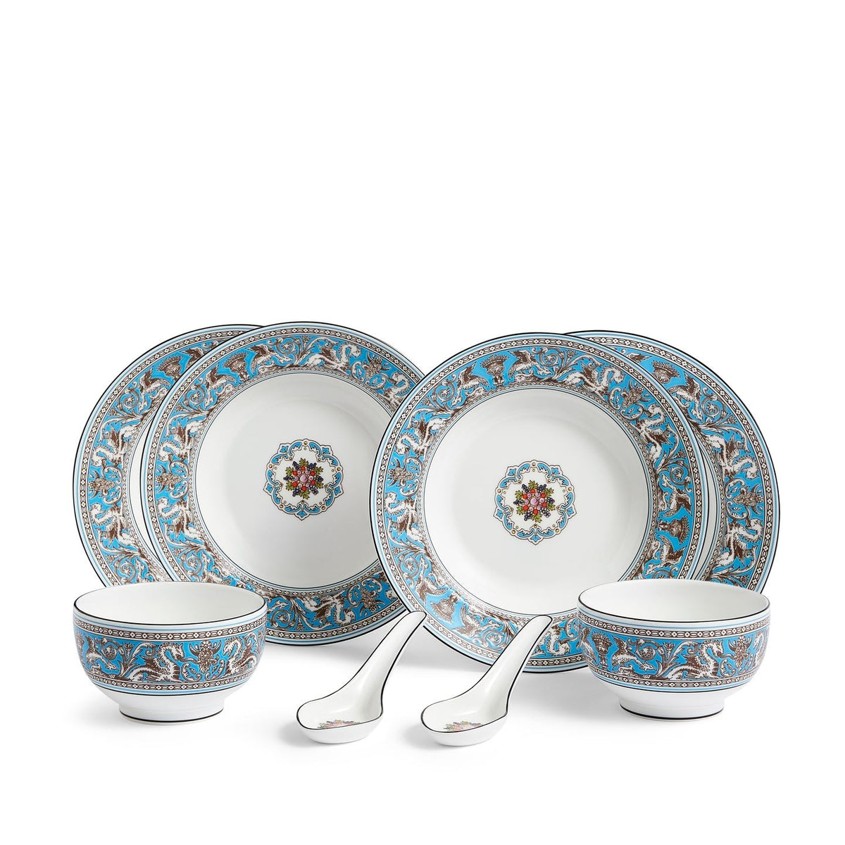 Florentine Turquoise 8 Piece Dinner Set