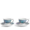Florentine Turquoise Teacup & Saucer, Set of 2