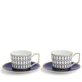 Renaissance Gold Teacup & Saucer, Set of 2