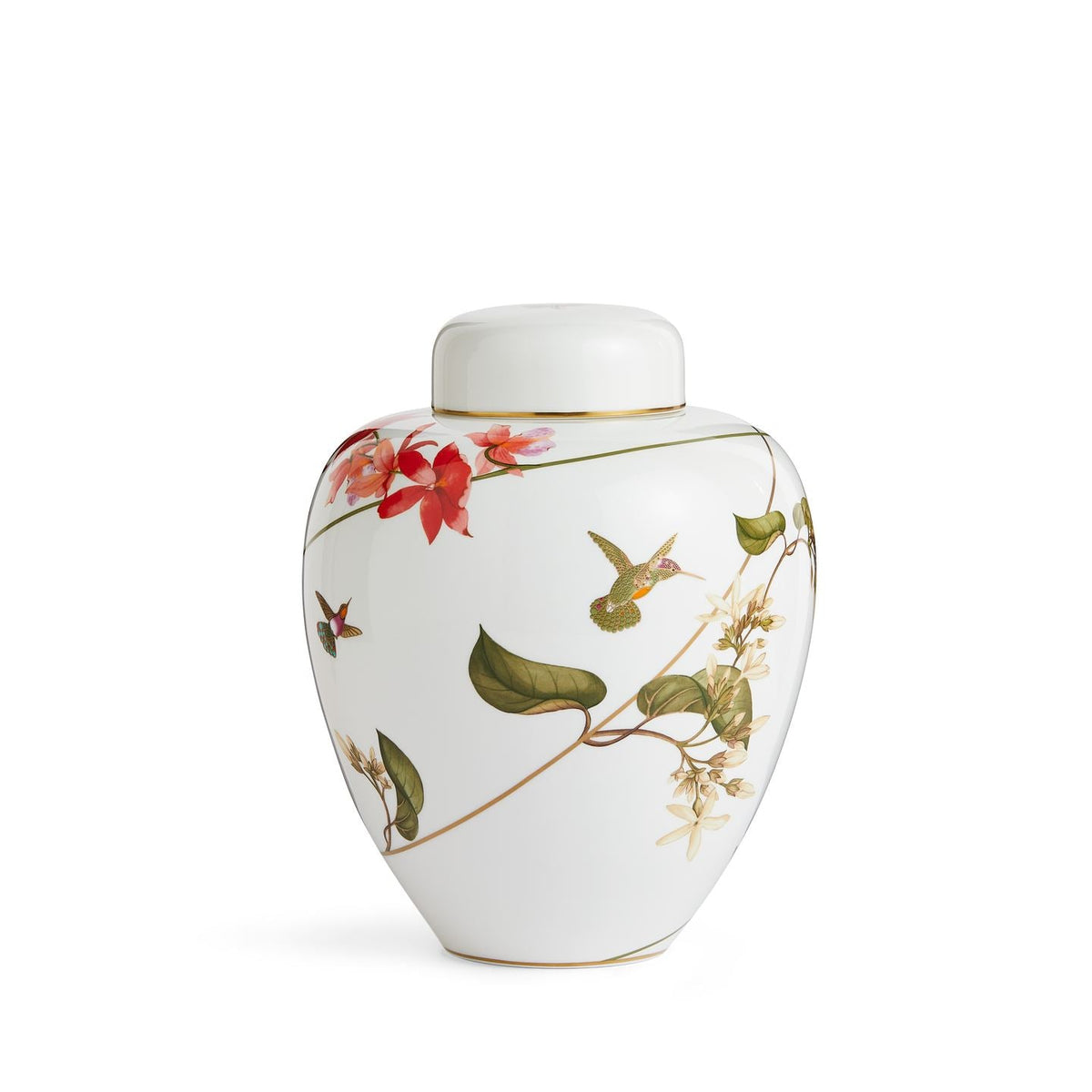Hummingbird Large Lidded Vase