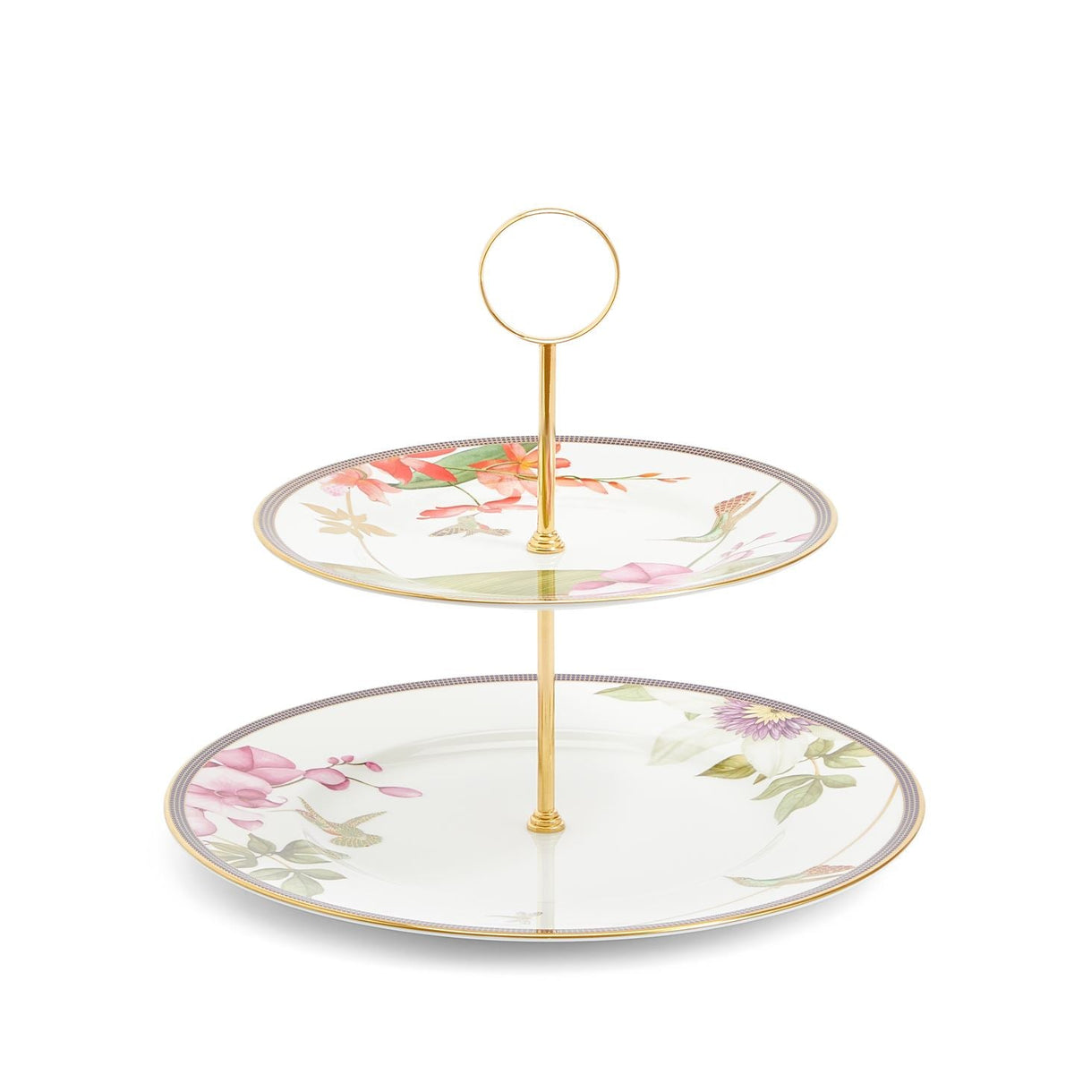 Hummingbird 2 Tier Cake Stand