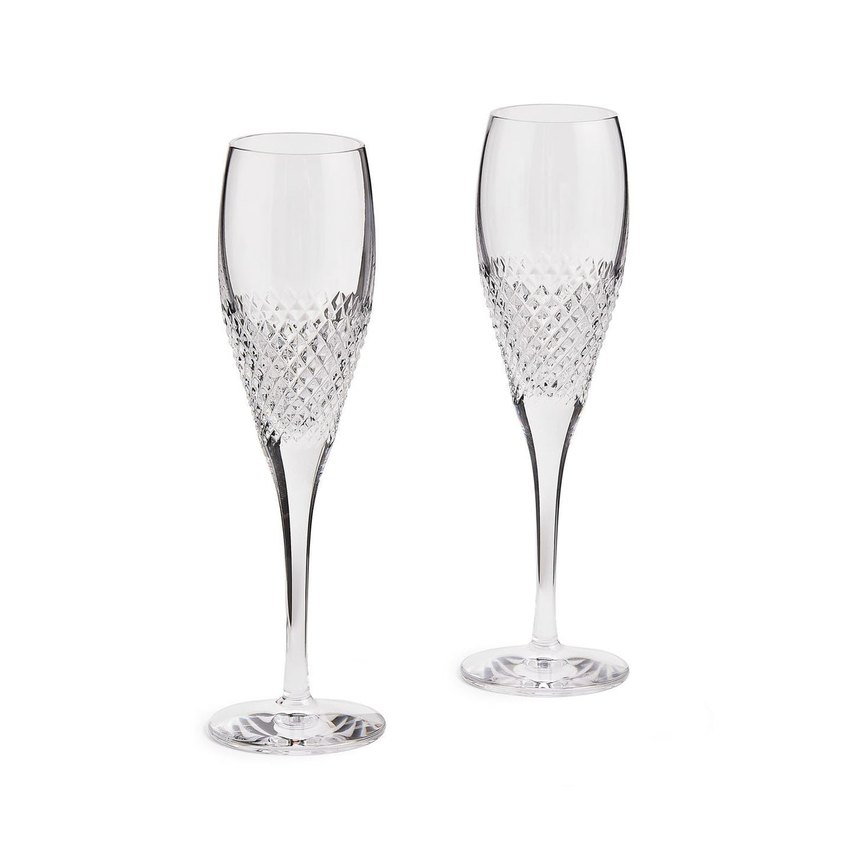 Vera Wang Diamond Mosaic Flute Pair, Set of 2