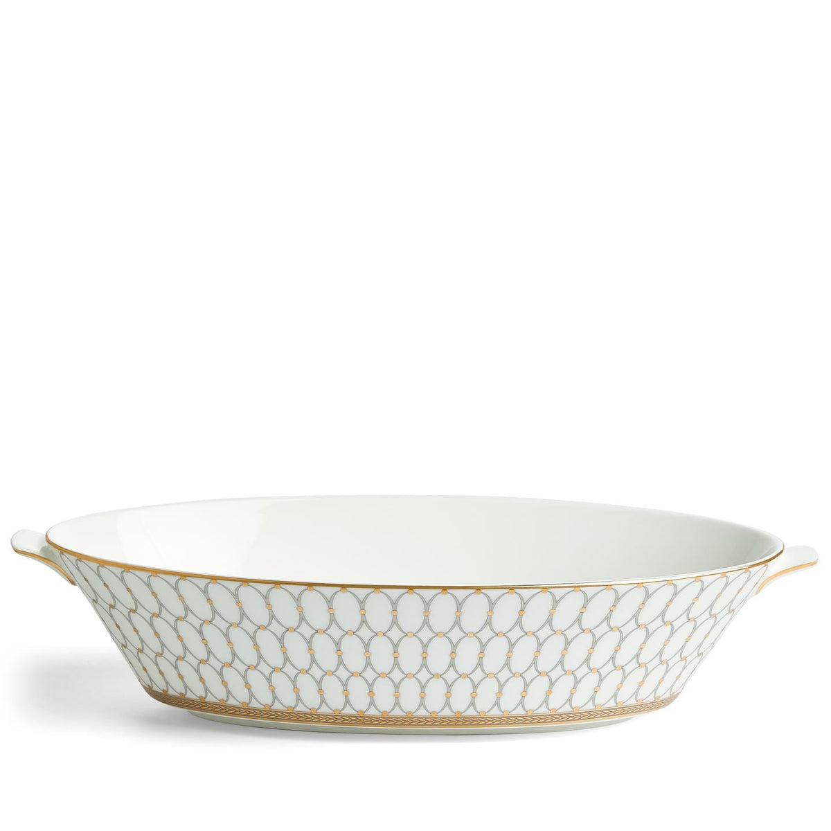 Renaissance Grey Oval Serving Bowl