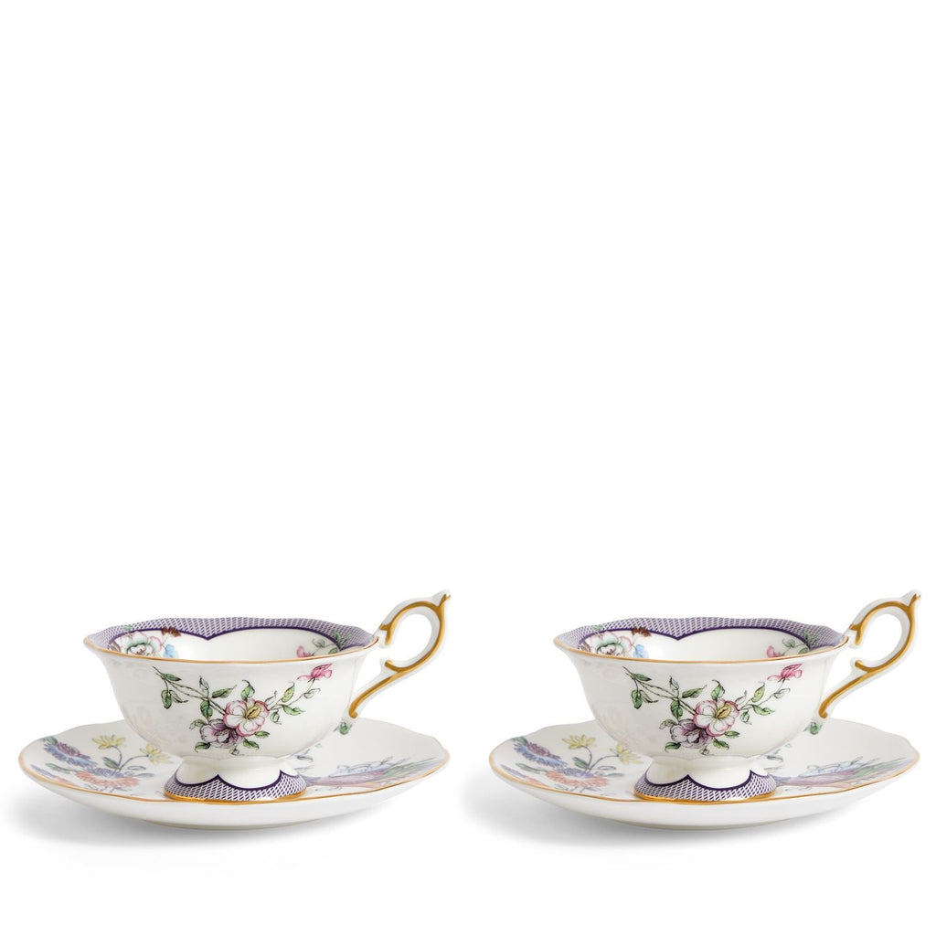 Fortune Teacup & Saucer Set Of 2
