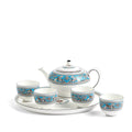 Florentine Turquoise Teaware Asian, 6 Pieces