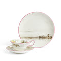 Darwin Voyage of the Beagle Galapagos Islands Teacup Saucer Plate, 3 Pieces
