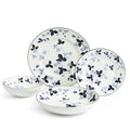 Wild Strawberry Inky Blue Dinnerware 4 Piece Set