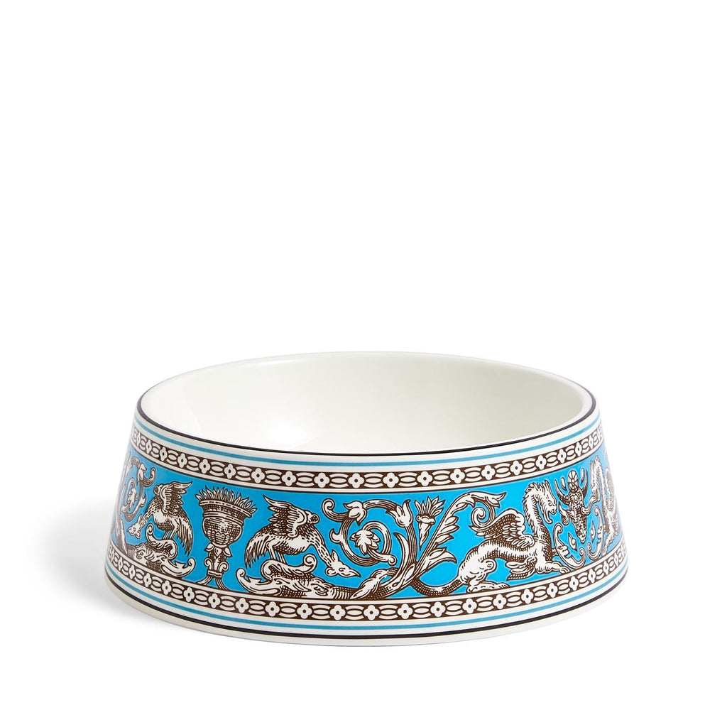Florentine Turquoise Pet Bowl Large