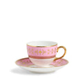 Bacchus Teacup Saucer Pink