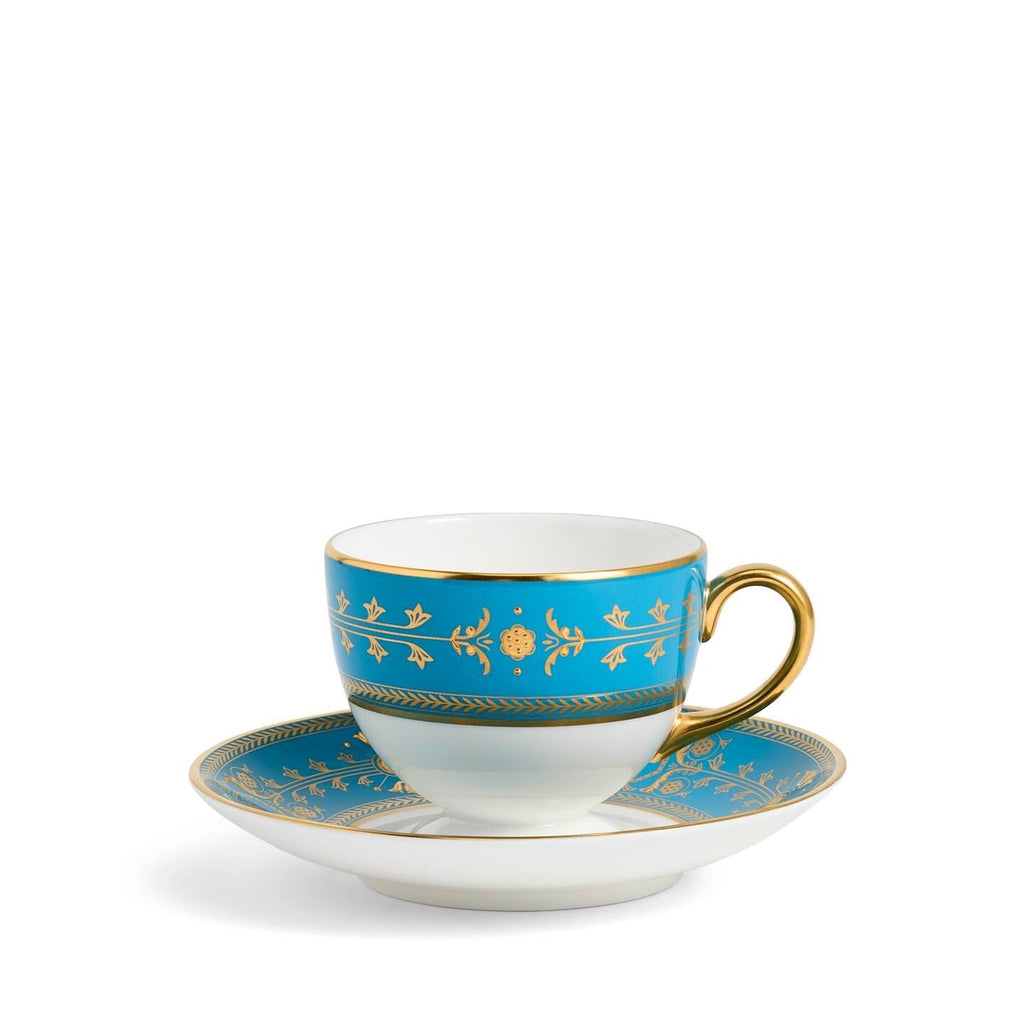Bacchus Teacup Saucer Turquoise