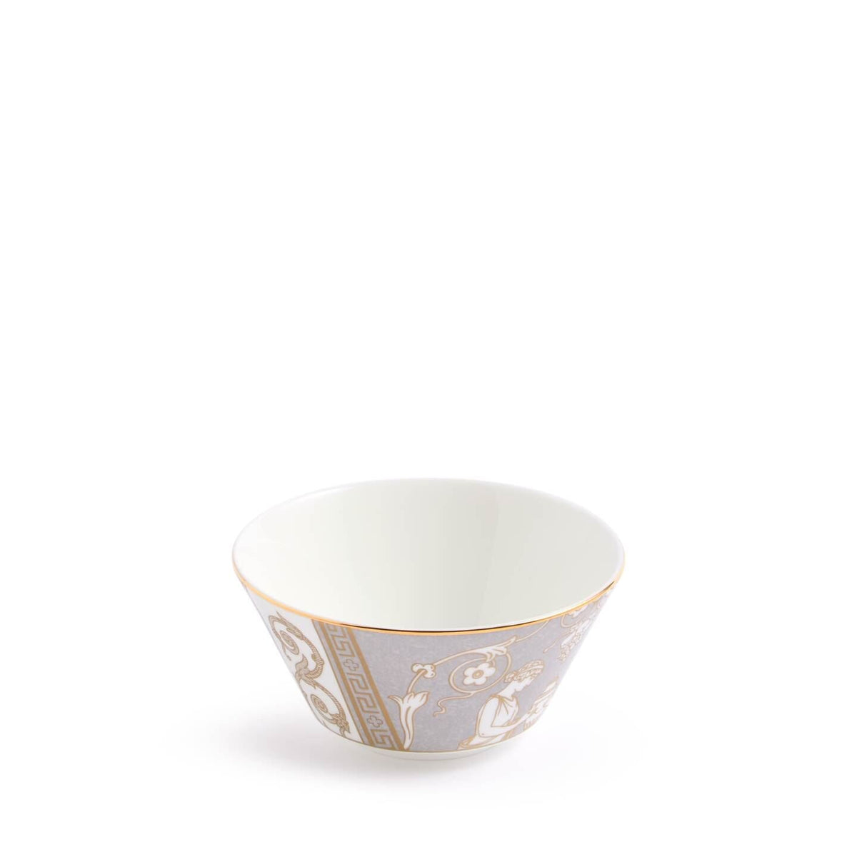 Renaissance Grey Rice Bowl Accents