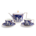 Renaissance Gold Teapot and Teacup Saucer Set of 2