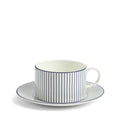 Gio Pinstripe Teacup & Saucer White