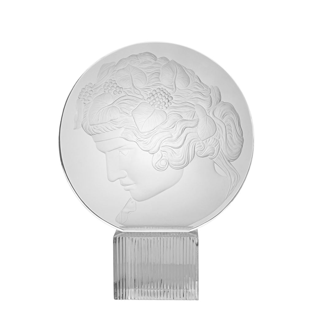 Bacchus Crystal Plaque