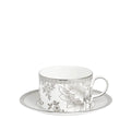 Silver Tonquin Teacup Saucer