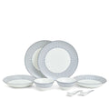 Gio Pinstripe White 8 Piece Dinner Set
