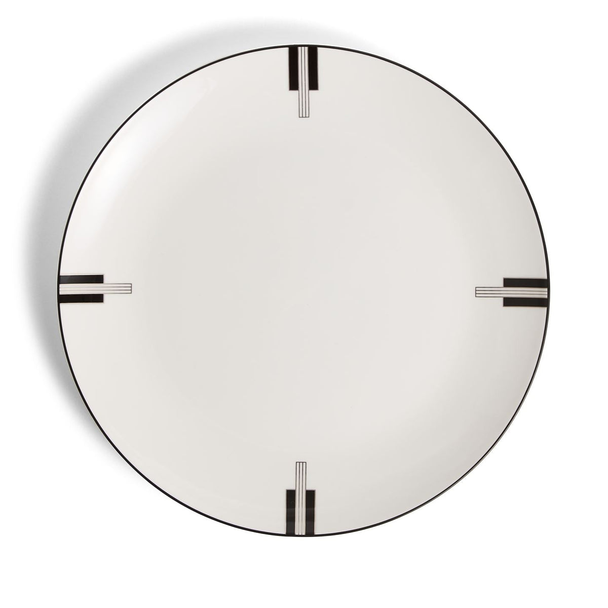 Vera Wang Luxe Graphite Dinner Plate