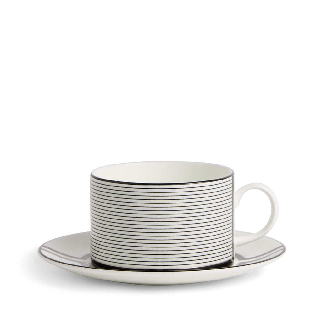 Vera Wang Luxe Graphite Teacup Saucer V2