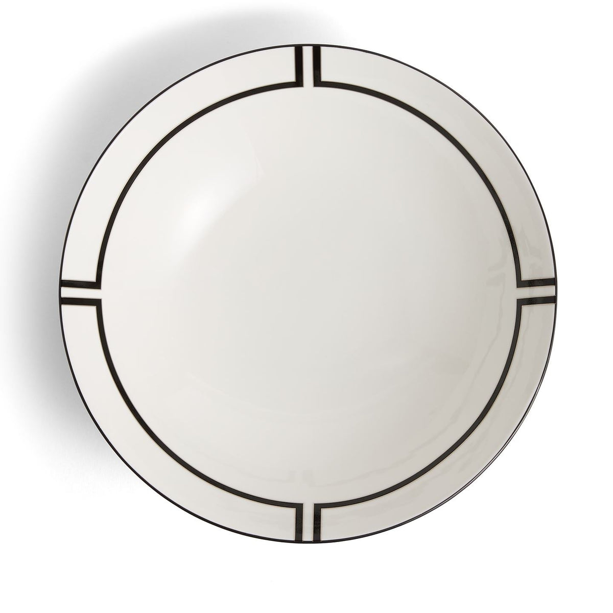 Vera Wang Luxe Graphite Round Serving Bowl