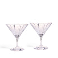 Vera Wang Luxe Graphite Small Martini Glass Set of 2