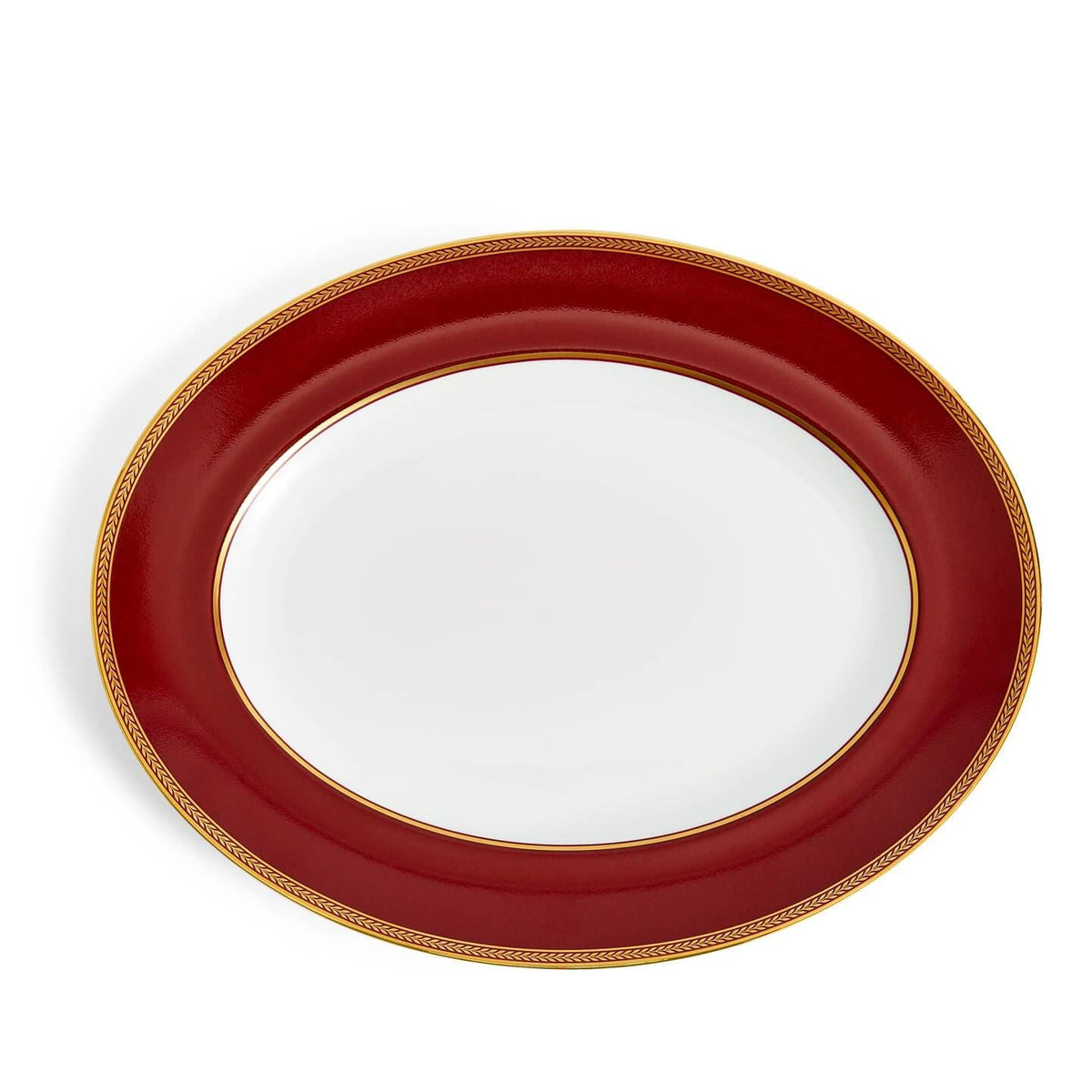 Renaissance Red Oval Platter