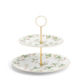 Wild Strawberry Gold 2 Tier Cake Stand Large